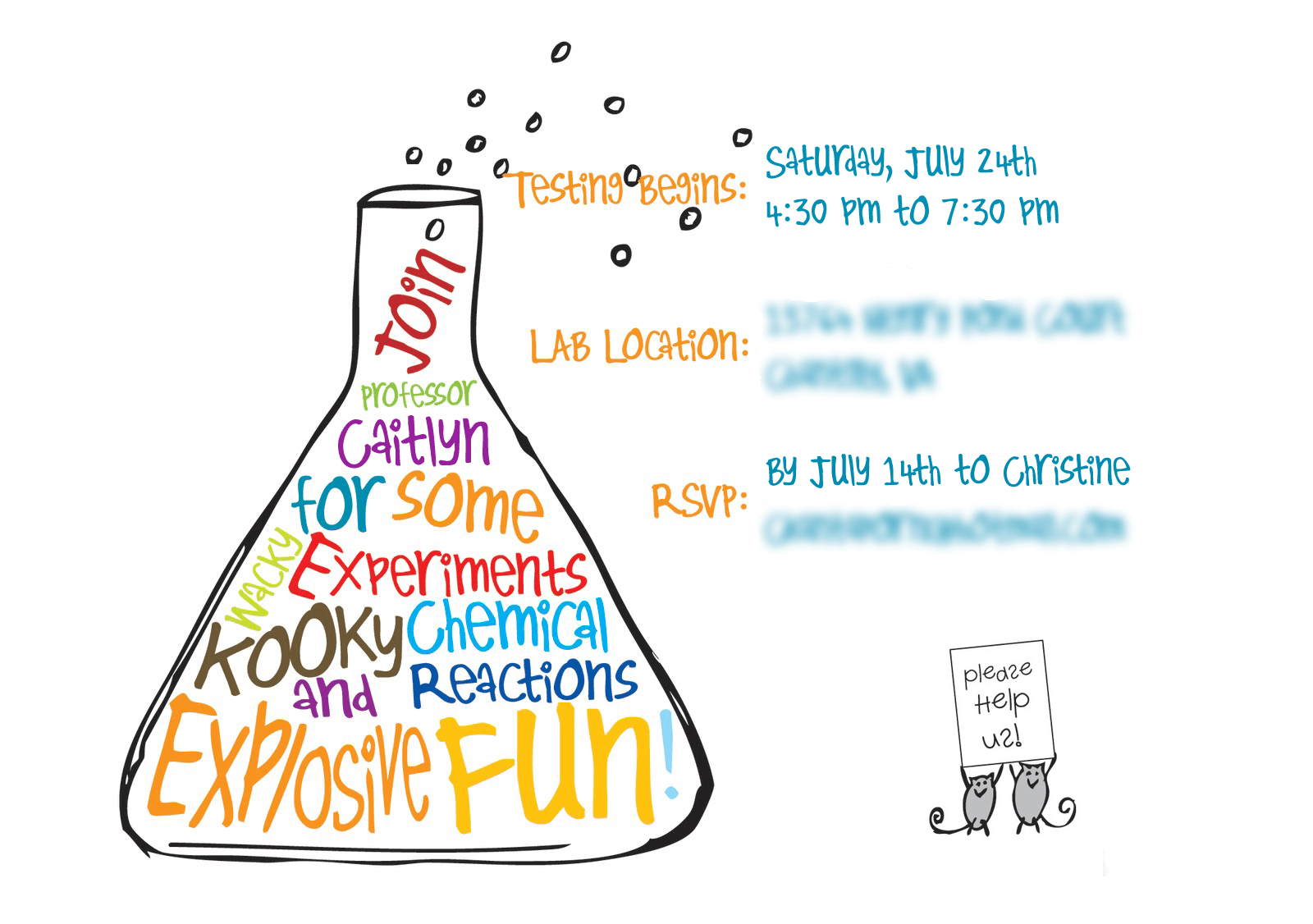 Science Party Invitations â Gangcraft Net